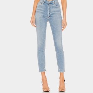 Agolde Nico High Rise Slim Fit Button Fly Jeans